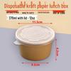 Homeglen Einweg-Kraftpapier-Suppenschalen mit Deckeln