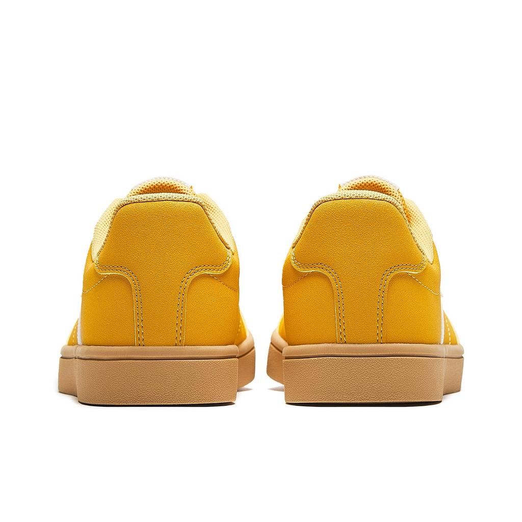 Anta Vitality Classic Retro Campus Life Fashion Versatile Thin Sole Simple Low-Top Skate Shoes Women Sneaker Canary-Yellow Ivory-White 922618099-8