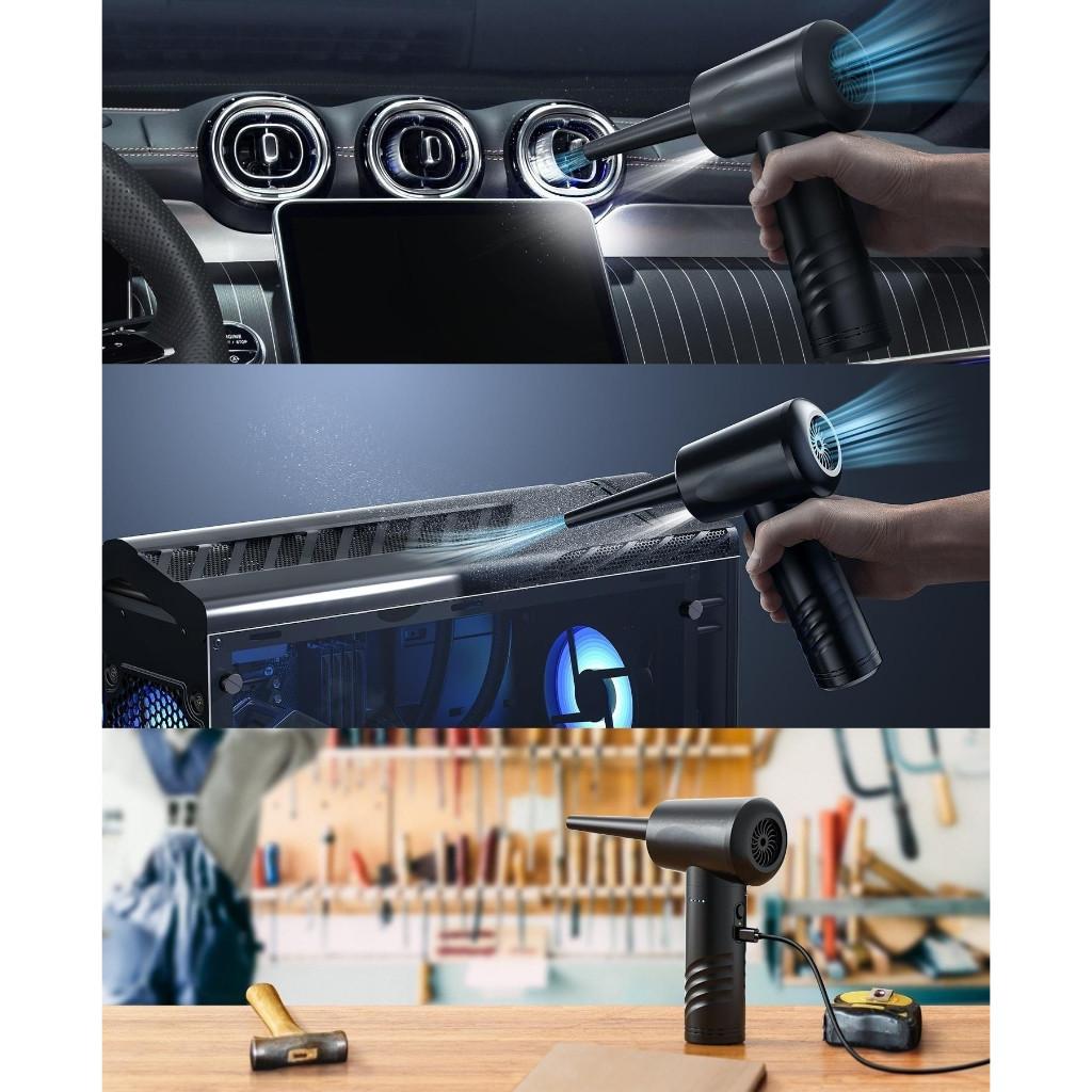 100000RPM Compressed Air Duster 3-Gear Adjustable PC/Keyboard Cleaner Portable Multi-functional Electric Air Blower