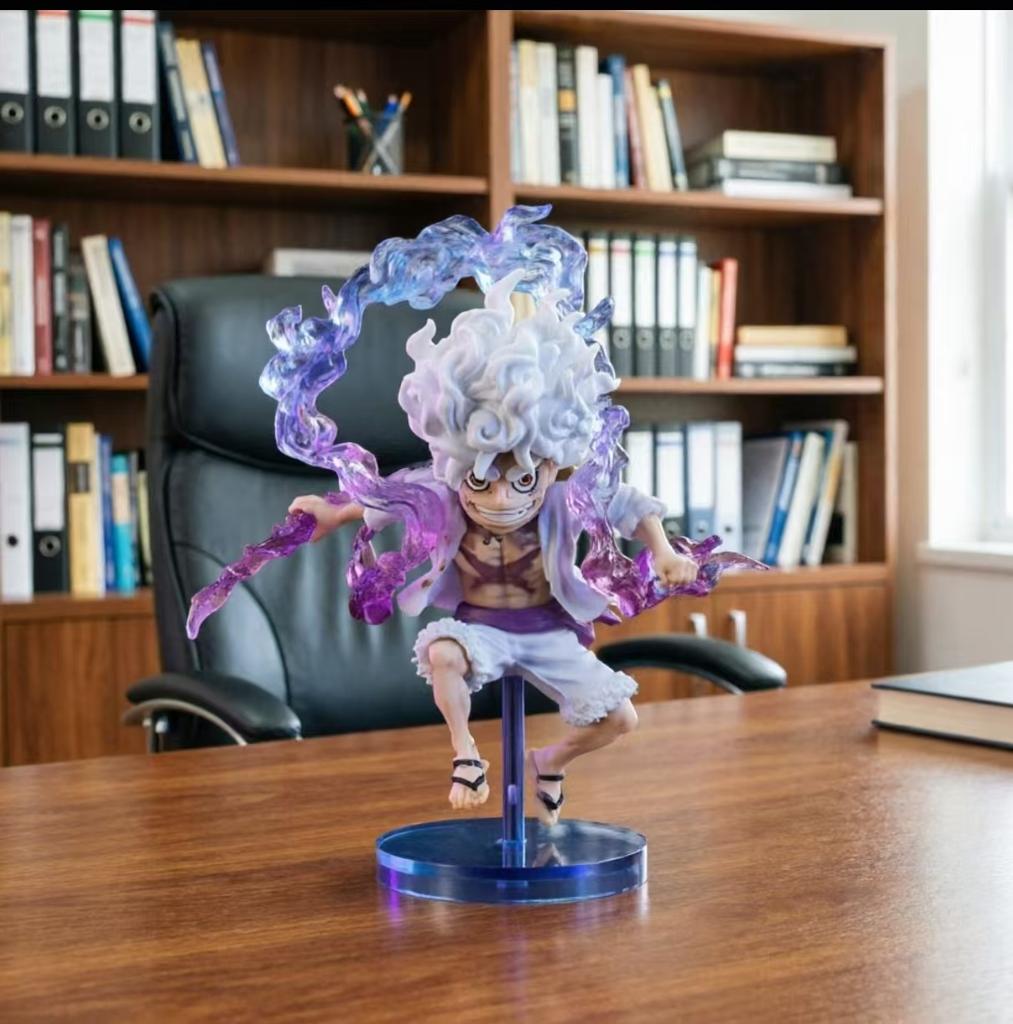 One Piece Gear 5 Luffy Figure Nika Form Anime Figure PVC Model Toy Monkey D Luffy Sun God Nika Desktop Decor Collectible Gift