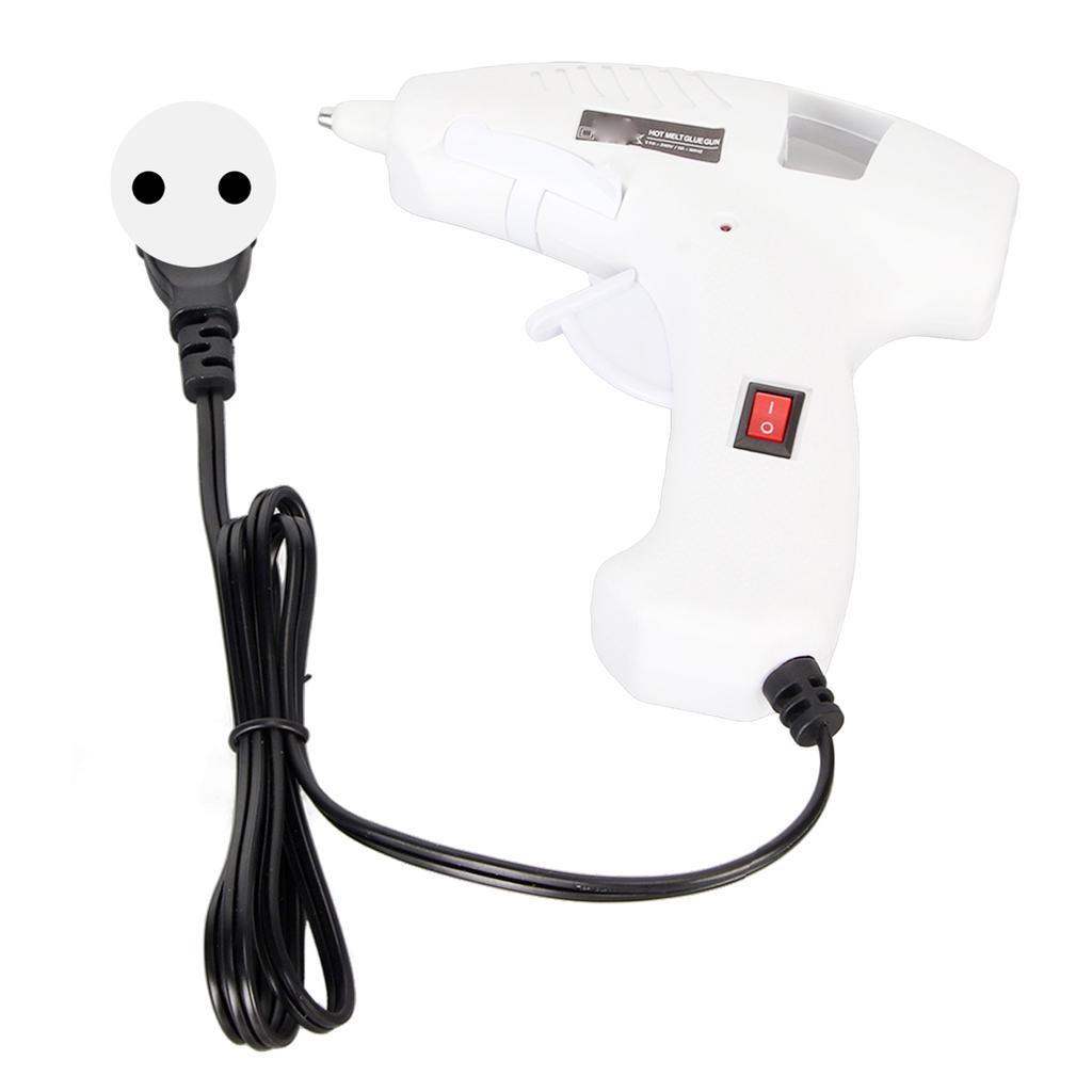 Hot Glue Melter 20W Fast Preheating Ergonomic Handle Foldable Stand Hot Glue Melting Tool for 7mm Sticks