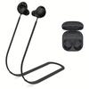 Soft Silicone Anti-Lost Strap for Galaxy Buds 2 Pro - Detachable Sports Lanyard Neck Rope In Black, White, or Purple, Secure Fit for Active Lifestyles