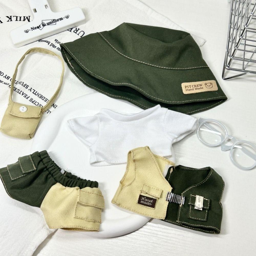 Cute 20cm Dolls Clothing Set Cartoon Plush Dolls Clothes Trendy Doll Clothes  Cotton Doll