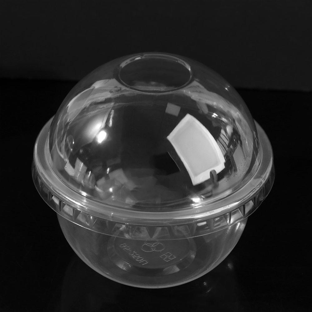 50pcs Transparent Disposable Cake Cup U Shaped Dessert Cup Drinkware Ice Cream Cup  Pudding