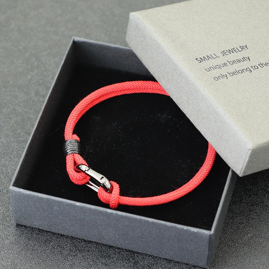 Handmade Adjustable Alloy Braided Milanese Rope Oval Chain Spring Buckle Bracelet Gift Armband Jewelry for Men Women Students