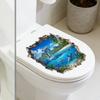 Broken Wall Underwater World Dolphin Living Room Bathroom Toilet Wall Decoration Wall Sticker