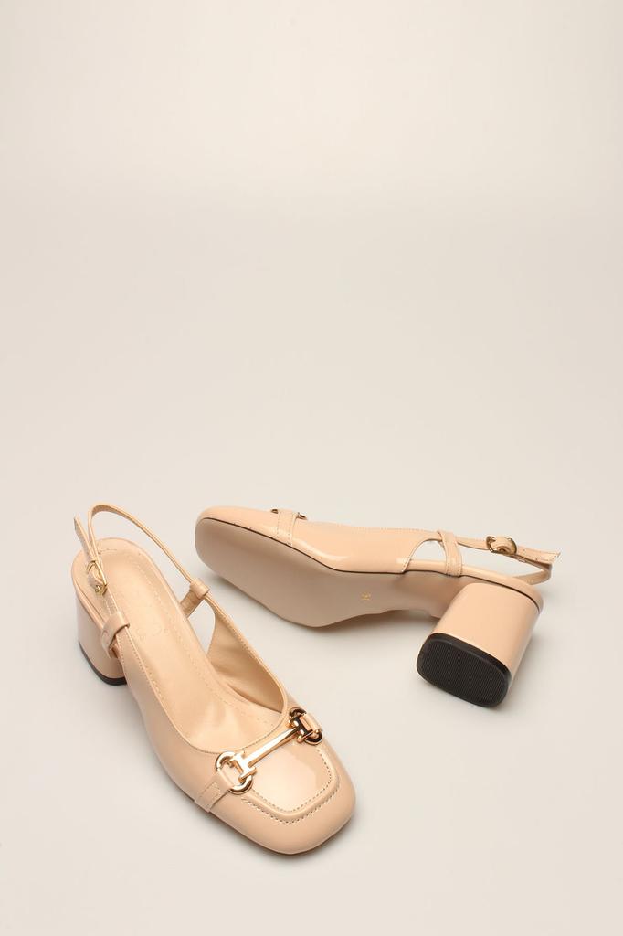Moda Femei Clasic Tocuri înalte Tocuri cu cataramă din piele lăcuită bej