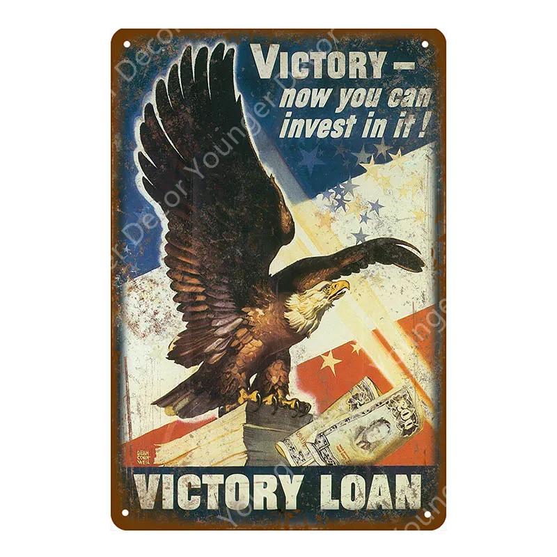 World War Metal Signs Russian Military Political Poster Vintage Wall Decorative Plaque For Pub Bar Club Home Decor YJ039