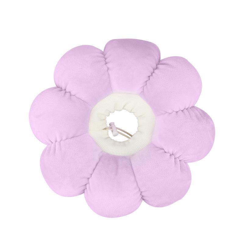 Sunflower Cotton Pet Elizabeth Collar: Anti-Lick Bite Headgear for Cat & Dog Grooming