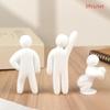 3/8Pcs 3D Printed Human Figurine Ornament Diy Paintable Mini Human Figure Statue Model For Desk Decorative Display Toys