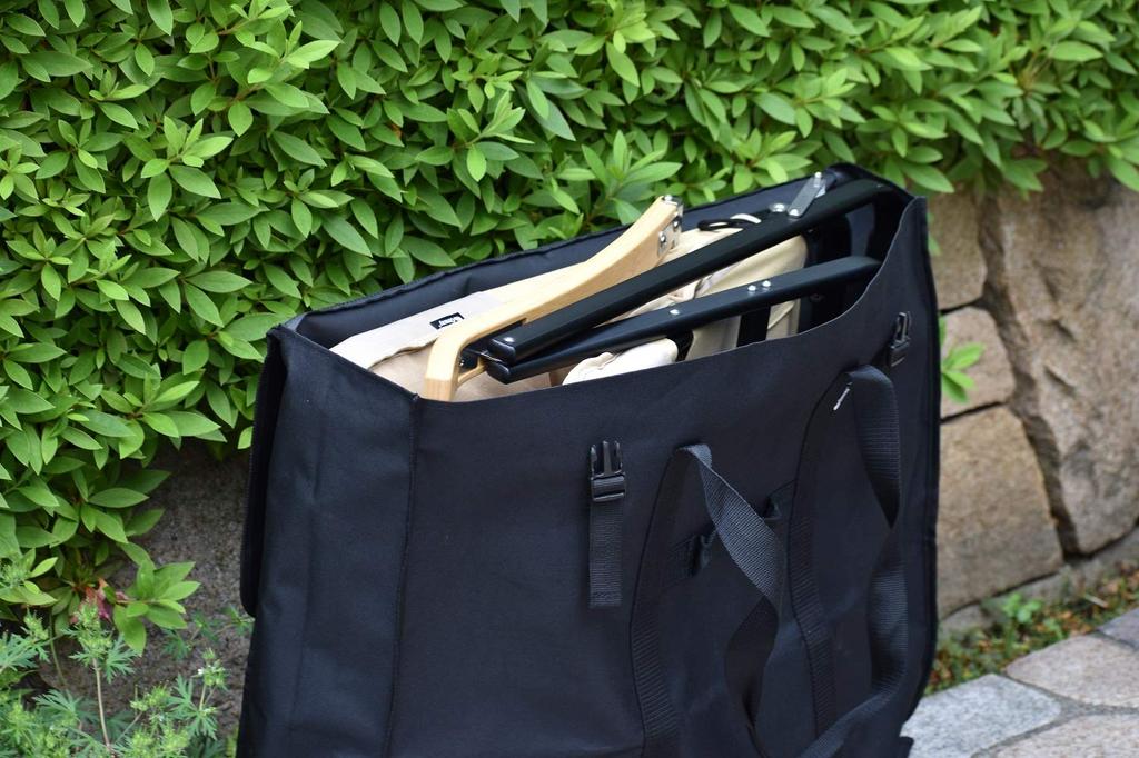 onway Low Chair Storage Bag OW-61BD-BAG, Foldable, Compact, Reclining, Lightweight, Folding, Ideal for Telework, Outdoors, and Solo Use.