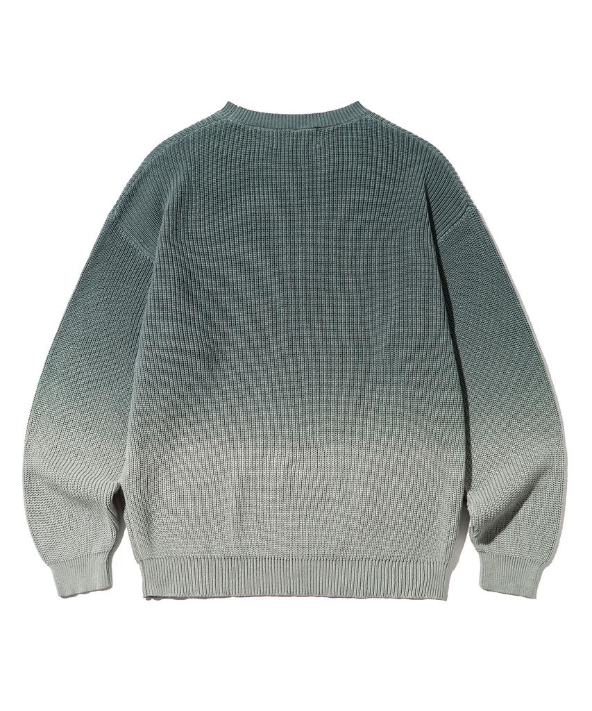 BROWNBREATH Tag Pigment Knit - Gray