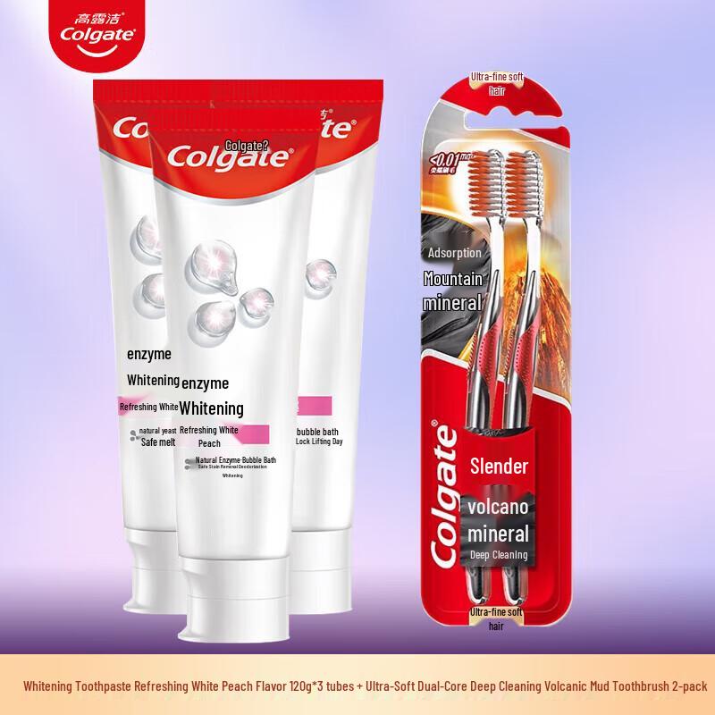 

Colgate Peach Whitening Toothpaste & Brush Set