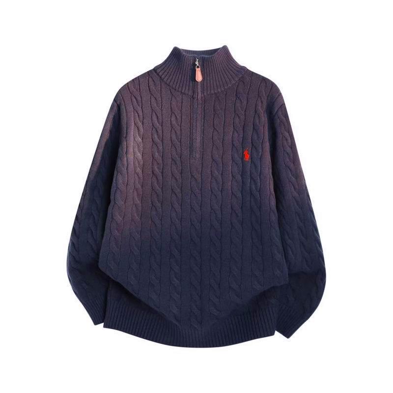 Ralph Loose Casual Men's Stand-Up Collar Knit Sweater – Spring/Autumn 2026 Trendy Couple Style
