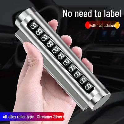 Car Temporary Parking Phone Number Plate Decoration