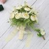Hand-Tied Satin Chiffon Ribbon – Frayed Edge Silk Fabric for Gift Decoration