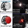 Bike Light Set USB Rechargeable LED Bike Headlight Taillights Night Riding Safety Warning Tail Light Bicycle Front Rear Lamps