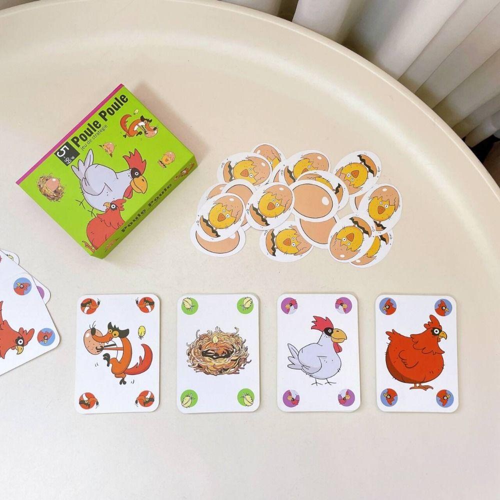 Multicolor Bordspel Kip Piou Piou Party Spel Grappig Kaartspel Plezier voor het Hele Gezin