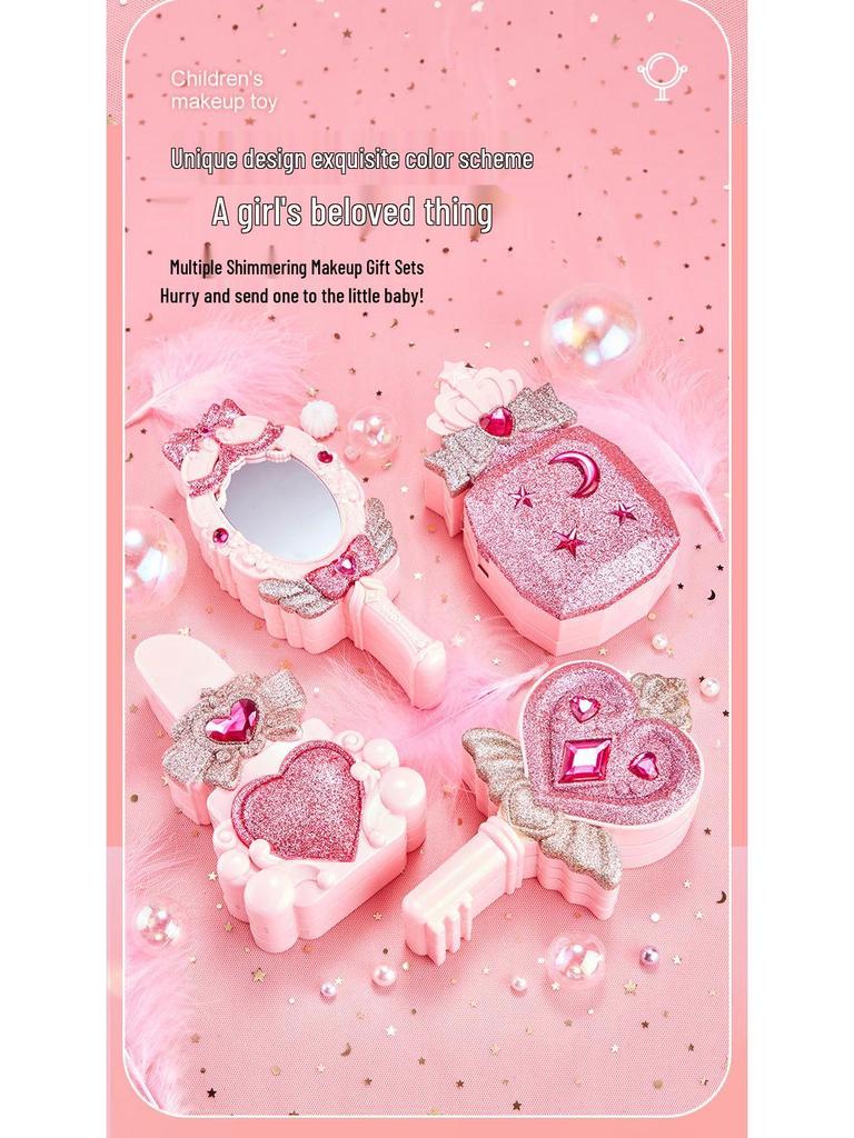 Kids' Makeup Set for Ages 3-6: Genuine Girls' Playhouse Toy with Lipstick 012/013