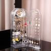 1 Set Folding Earrings Studs Display Rack Necklace Jewelry Shelf Stand Holder 2-4 Fans Panels Screen Organizer Storage Box