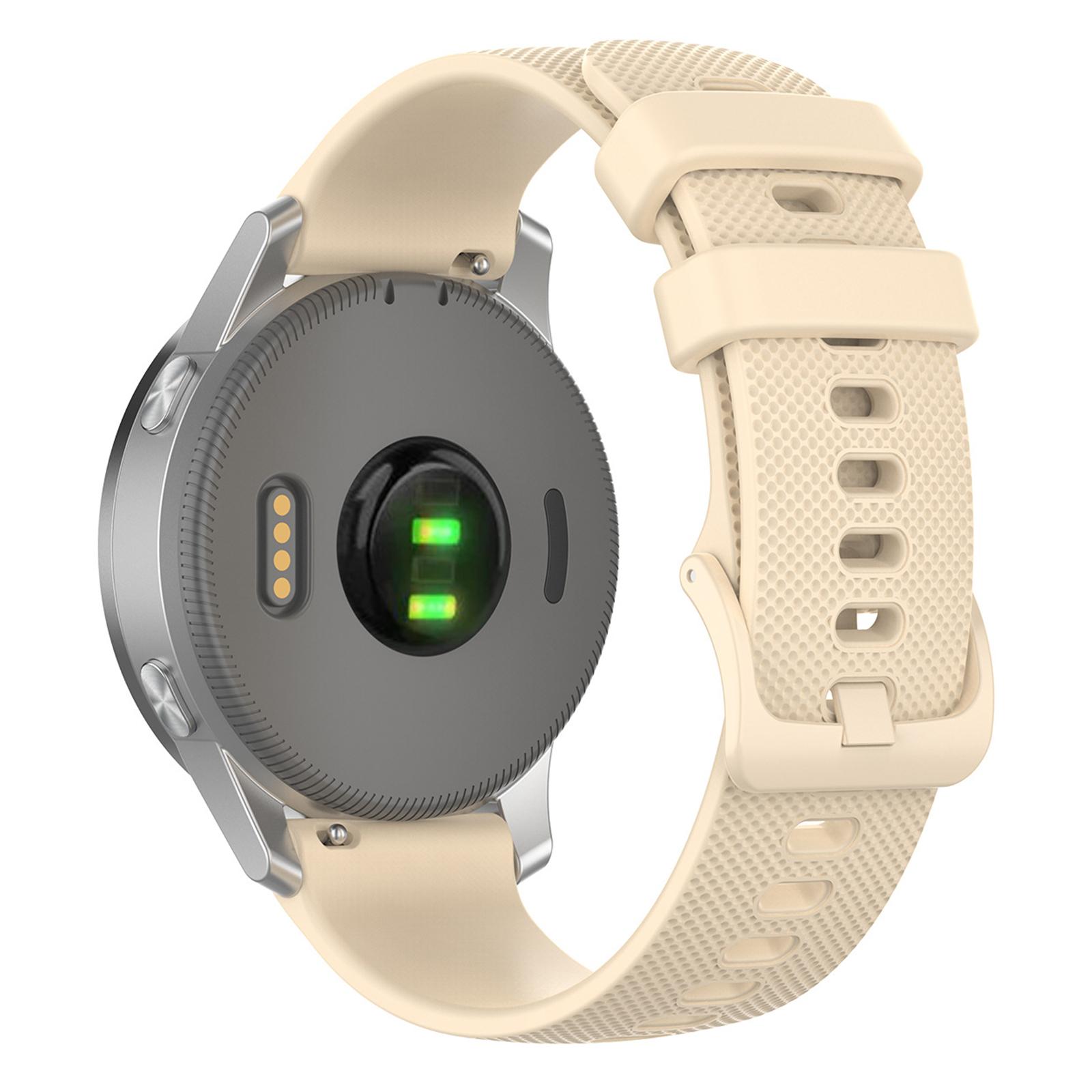 

Bulk Purchasing 18mm Replacement Strap for Garmin Venu 3S/2S/Vivomove 3S Smart Watch Band Grid Texture Beige