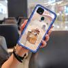 Back Cover Cartoon Phone Case For ZTE Blade 20 Couple TPU Durable Waterproof Anti-dust Shockproof Anti-knock Protective