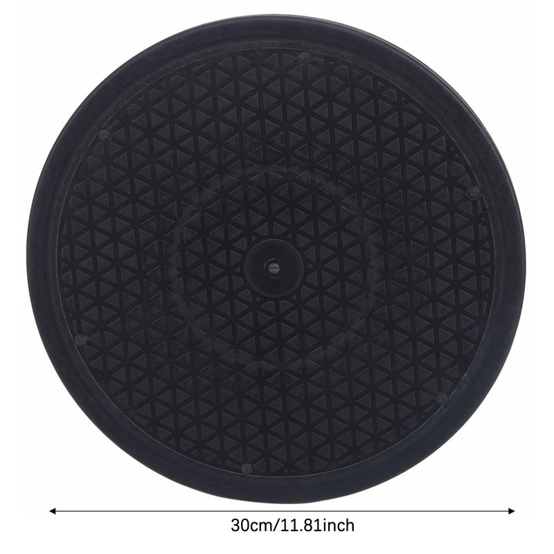 30cm Ton Skulptur Drehteller Schwarzer Kunststoff Drehteller Rund Bonsai 360 Drehbarer Drehteller Töpferscheibe DIY Manuelle Zubehör