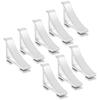 8pcs Freezer Shelf Clips Refrigerator Support Hooks Cooler Shelf Brace Freezer Clips (aluminium Size 4)