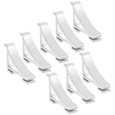 8 stk Fryseskabsclips Køleskabsstøttekroge Kølekølerhyldestøtte Fryseklips (aluminium Størrelse 4)