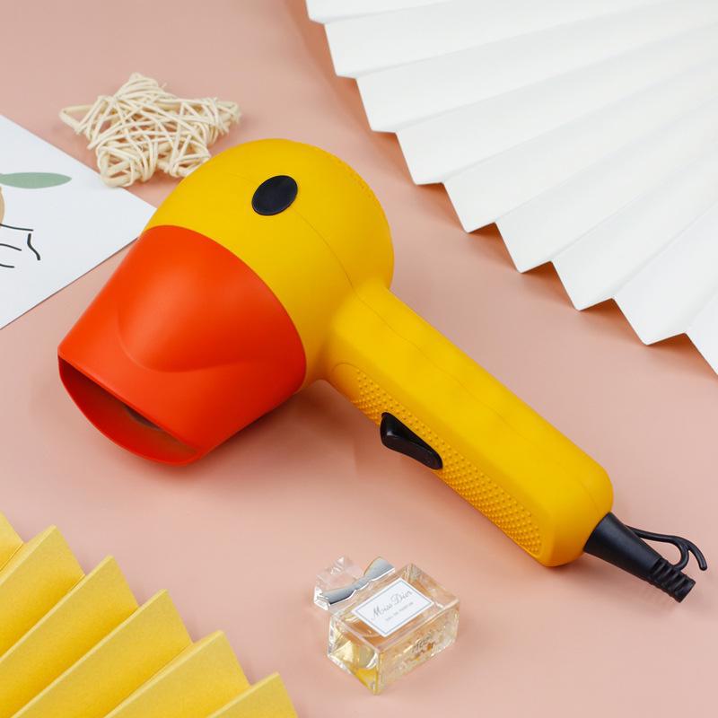 Niedlicher gelber Enten-Haartrockner - Kreativ, tragbar und perfekt für den Heim- und Wohnheimsgebrauch