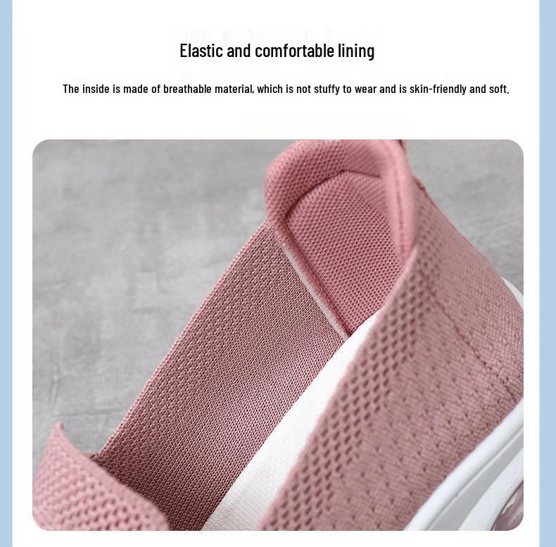 2025 Women's Thick-Soled Fly-Knit Slip-On Sneakers