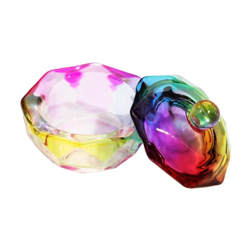 Nails Art Glass Acrylic Dappen Dish Nail Crystal Bowl Nail Liquids Crystal Cup Nail Design Tool Crystal Glass Dish