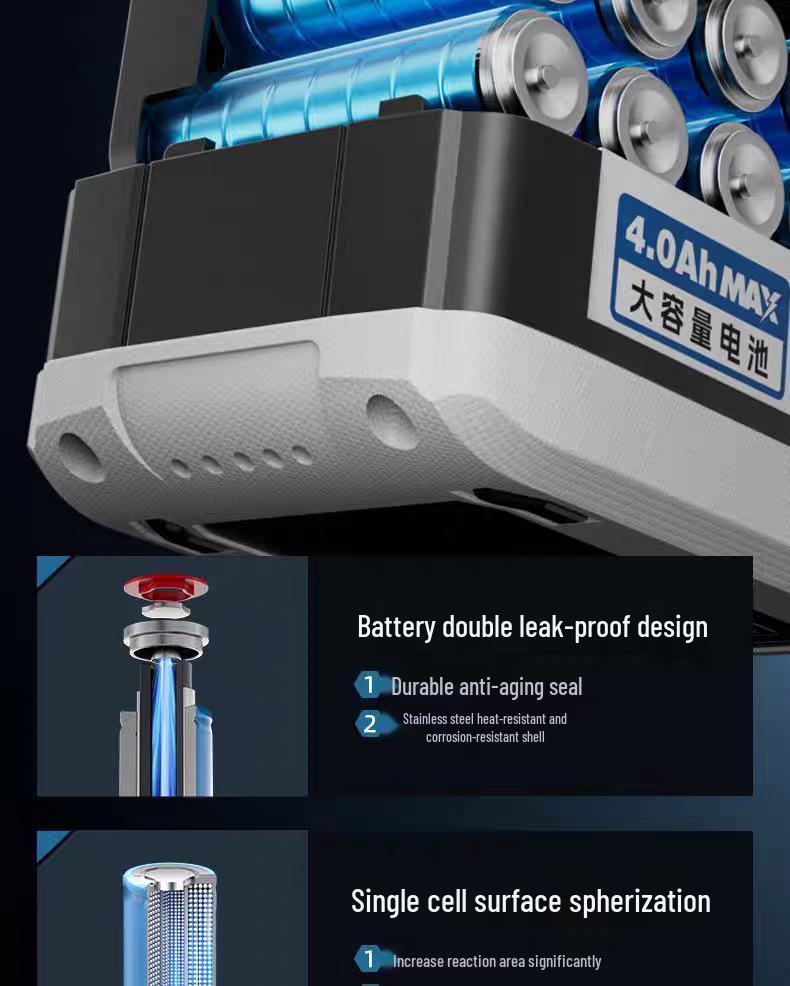 Hyundai Makita 21V Large-Capacity Lithium Battery for Power Tools - Fits Electric Drills & Angle Grinders