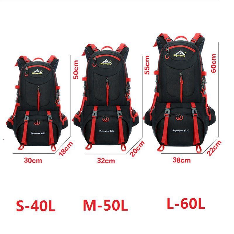 Hexagonal Nylon Backpack For Camping Climbing And Trekking 40l/50l/60l
