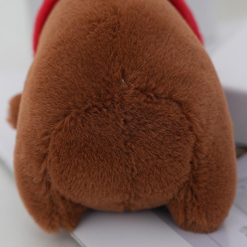 Cute Plush Capybara Keychain Cartoon Animals Toy Stuffed Soft Doll Plush Gift Kid Toys Doll Bag Hanging Ornaments Car Pendant