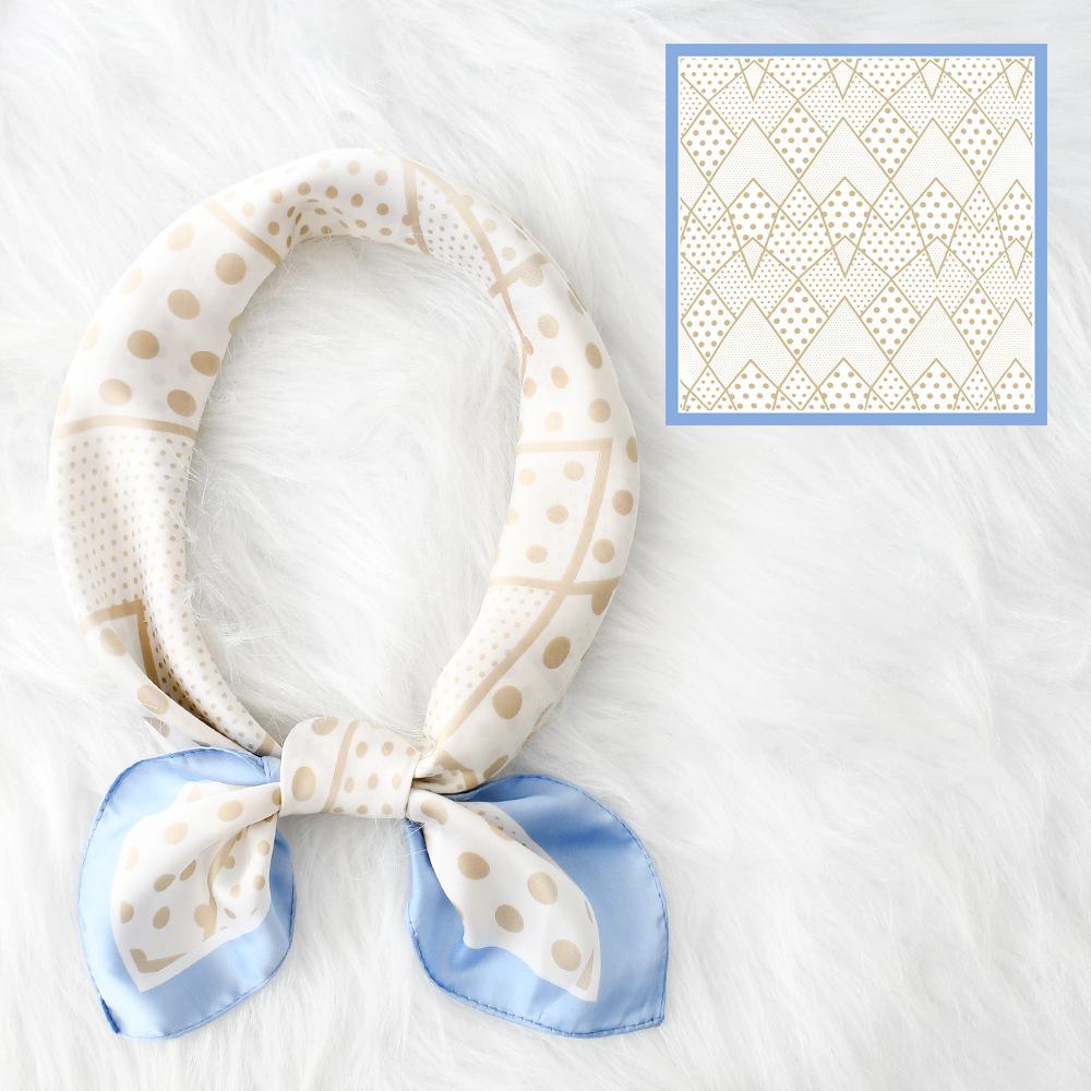 

Женский новый модный шелковый шарф с имитацией атмосферы, защитный шарф для шеи, весна, лето, осень, квадратный шарф 70*70CM