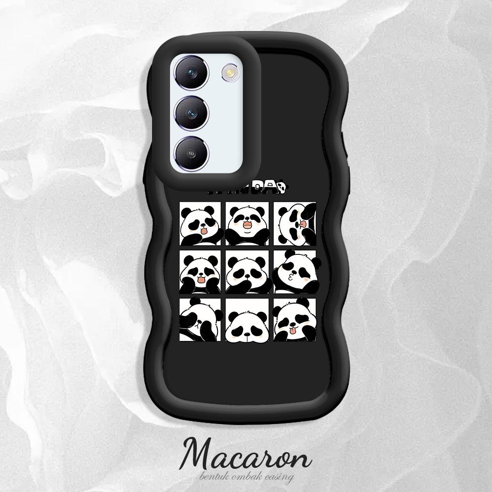 

Окрашенный узор Big Wave Edge Мягкий силиконовый материал Macaron чехол для телефона противоударный защитный резиновый чехол для OnePlus Vivo Motorola Moto Vivo Y21S чёрный