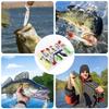 Mixed Fishing Lure Kits Lifelike Fake Fishing Bait Tackle Fast Starting Fishing Lure Sets with Storage Boxes Suitable for Ponds