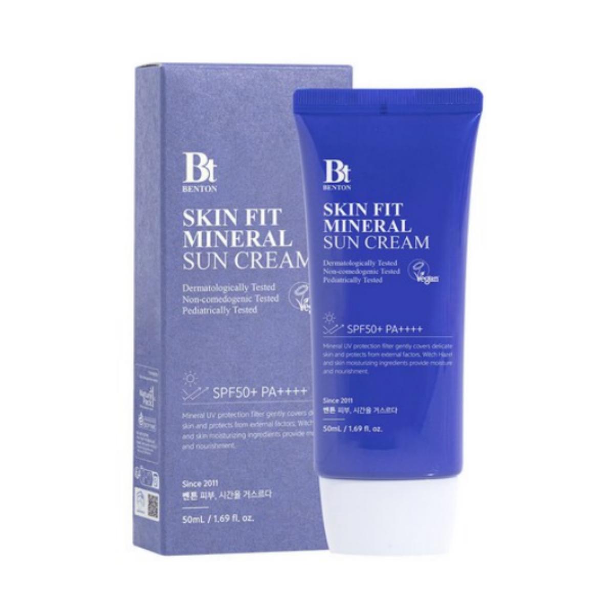 

Benton Skin Fit Минеральный солнцезащитный крем SPF50+ PA++++ (50мл)