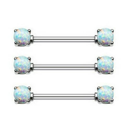 Stainless Steel Bell Nipple Ring Piercing Set