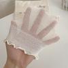5 Pairs of Female Summer Thin Mesh Breathable Lace Boneless Tube Stack Socks