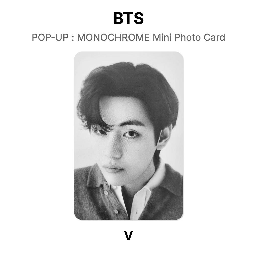 BTS SURGIR : TARJETA FOTOGRÁFICA MINI MONOCROMÁTICA Fotocarte Oficial