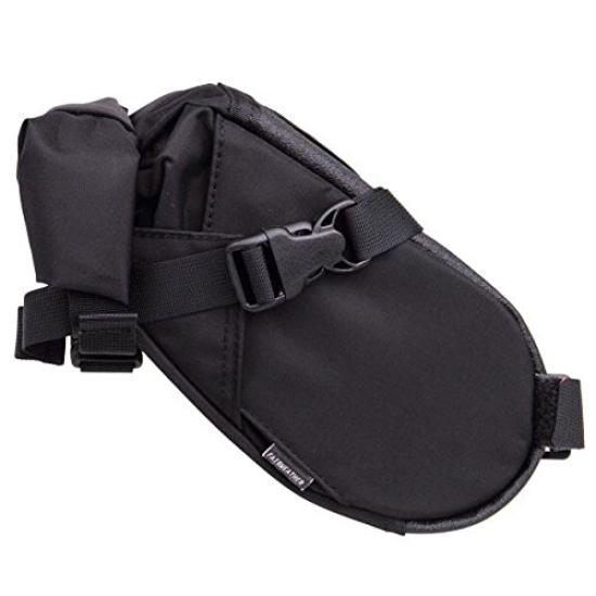 FAIRWEATHER Mini Seat Waterproof Bicycle Saddlebag for Touring Bag, Black, Compact, Lightweight,