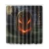 Halloween Shower Curtain Floor Mat Combination Four-Piece Set Bathroom Toilet Carpet Shower Room Foot Mat