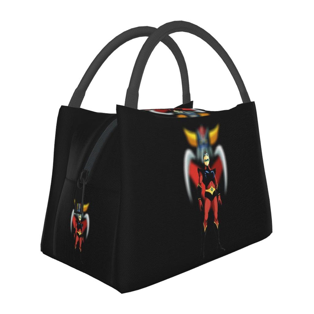 Goldorak Grendizer Anime UFO Robot Goldrake Lunch Bag Storage Food Boxes Container Cooler Thermal Lunch Box Tote