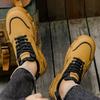 Men Outdoor Work Shoes 2026 Autumn Winter New Waterproof Non Slip Platform Sneakers Fashion Vintage Height Increase Casual Shoes