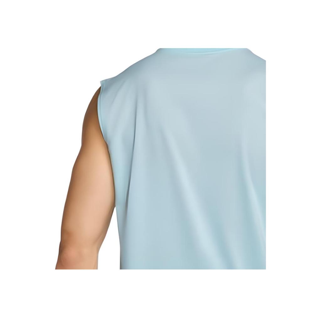 Nike Logo Loose Fit Crew Neck Sleeveless T-Shirt Men Tops Blue FZ8080-474