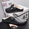 Womens Men Clogs Winter Mules Slip On Nurse Shoes Work Garden Slippers With Cotton Lined  Outdoor And Indoor Soft Cotton Shoes