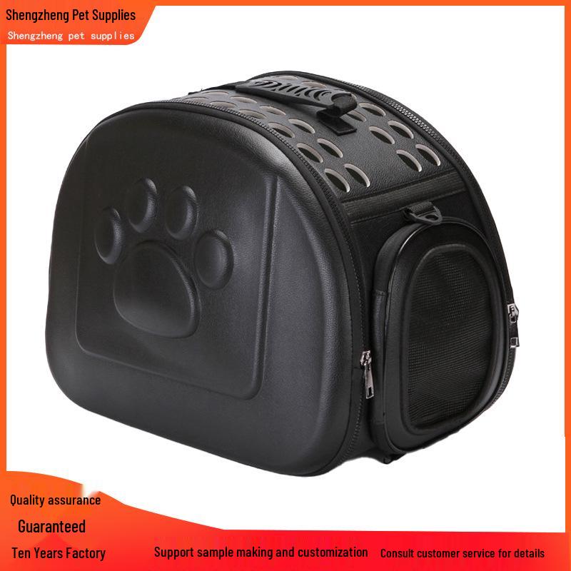 EVA Solid Color Pet Carrier: Washable, Breathable, Comfortable Handheld & Shoulder Bag with Large Capacity for Cats and Dogs.