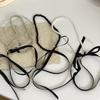 Black Ribbon Bow Pearl Necklace Women's Fashion Summer Light Luxury Niche Collarbone Chain Neck Chain Collar Accessories
